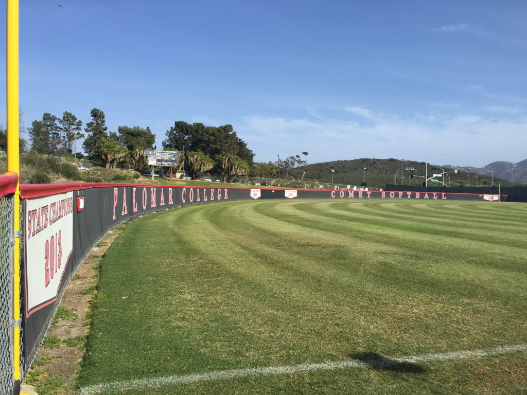 Palomar College softball field. / Photo taken by Michael Adams