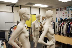 Mannequins in the Palomar College Fashion Department are ready to be clothed with items for the upcoming MODA Fashion Show. The event will be held from 7 to 9 p.m. May 8 at the California Center for the Arts in Escondido. Dirk Callum / The Telescope