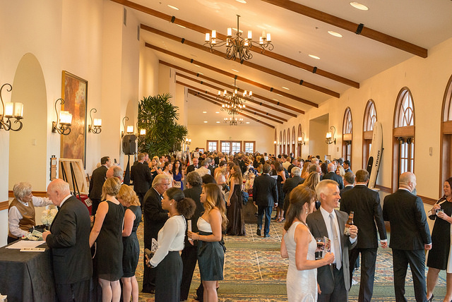 Guests mingle in the foyer of the Costa del Sol Ballroom at the Omni La Costa Resort & Spa before the beginning of the Palomar College President's Associates 24th Annual Gala at the on Saturday, Sept 12, 2015.