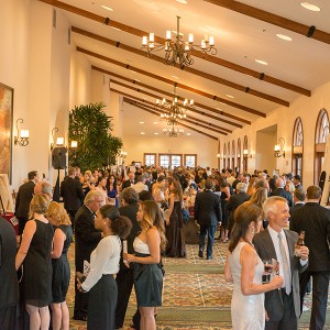 Guests mingle in the foyer of the Costa del Sol Ballroom at the Omni La Costa Resort & Spa before the beginning of the Palomar College President's Associates. Justin Gray/The Telescope 