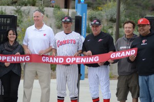 The Ceremonial Ribbon Cutting took place before the game on Jan. 27 at Palomar's new baseball field./Tracy Grassel