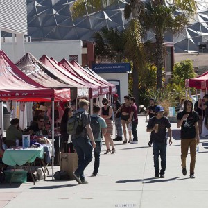 On-campus clubs get a chance to meet students  during Palomar’s Club Rush event. Feb. 8. Belen Ladd/The Telescope