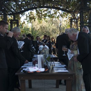 Guests peruse the silent auction items at the 25th annual Gala at the Rancho Bernardo Inn on Sept 10. Christopher Jones / The Telescope