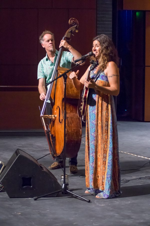 The Steph Johnson Trio performed a free jazz concert at the Palomar College Howard Brubeck Theatre on Thursday, Sept. 29, 2016. The trio features Steph Johnson on guitar and vocals, Rob Thorsen on bass and Fernando Gomez on drums. This was one of the Fall 2016 Thursday Concert Hours presented by Palomar. (Joe Dusel/The Telescope)