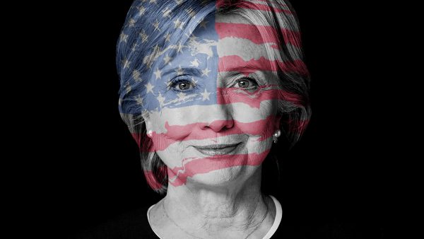 Photo Illustration of Democratic presidential candidate Hillary Clinton. Illustration by: Tracy Grassel/The Telescope and Photograph by: File photo Fox 59/Cable News Network