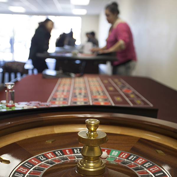 Students learn how to deal different kinds of casino games including roulette at 5 Star Casino Dealer School in Escondido. (Bruce Woodward/The Telescope)