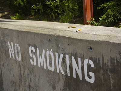 Cigarettes found at Palomar College Non-Smoking area on March 25.