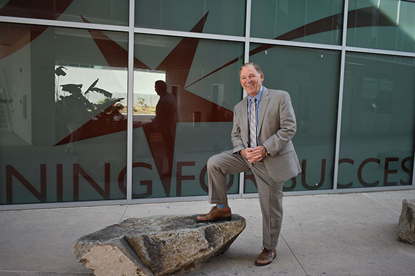 Palomar Foundation Executive Director Richard Talmo, posing on the first floor of the MD building on March 21, 2017. (Gustavo Cristobal/The Telescope)