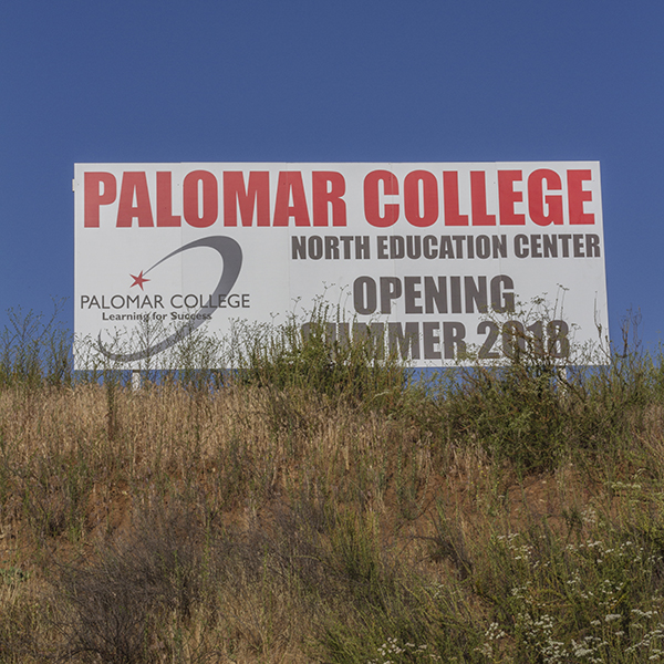 Construction at Palomar College's future North Center, May 4th. -Savhanna Vargas
