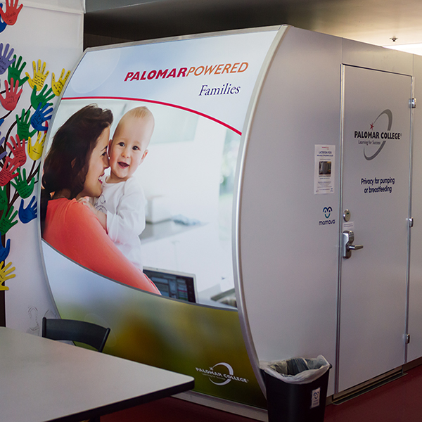 Palomar College's new "Lactation Pod" in the cafeteria to allow for more accessible privacy when breastfeeding or pumping. Wed., Nov 1, 2017. (Raffaele Reade/The Telescope)