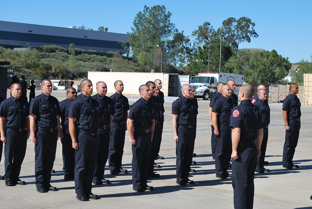 Fire Academy cadets await instructions from instructor. Feb 7, Fire Academy 182 Santars Place. Linus Smith/ The Telescope