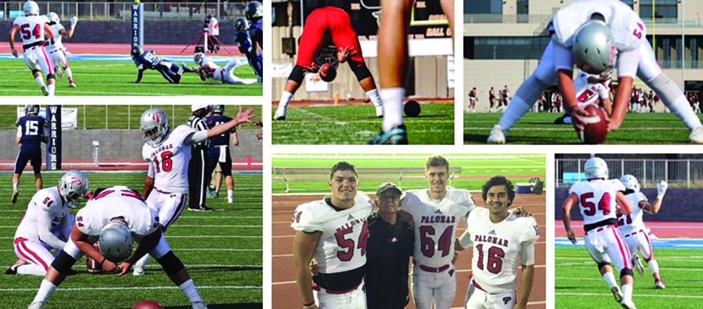 Pictures featuring Nikola Kresovich (54) in Fall of 2017 during his one semester on Palomar's football team. Pictures courtesy of Kresovich.