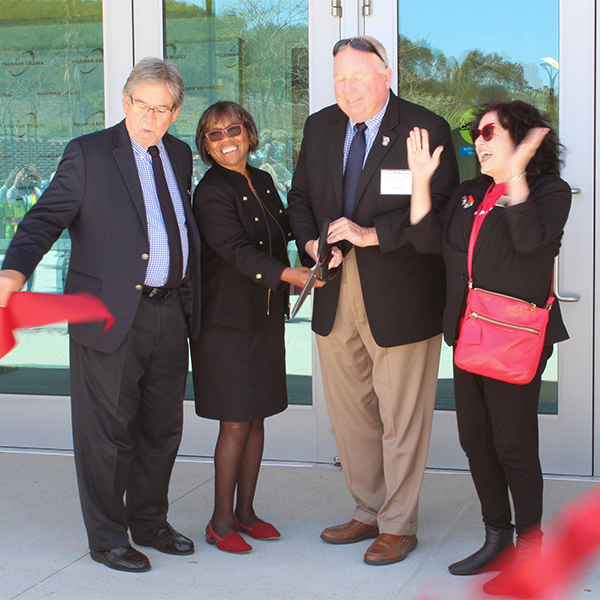 The Governing Board cut the Ceremony Ribbon on May 7 at the South Center. Belen De Anda / The Telescope