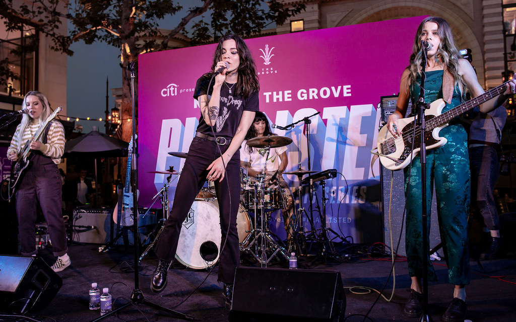 The Aces performing at The Grove in Los Angeles on May 25, 2018. Photo courtesy of Justin Higuchi/Flickr.