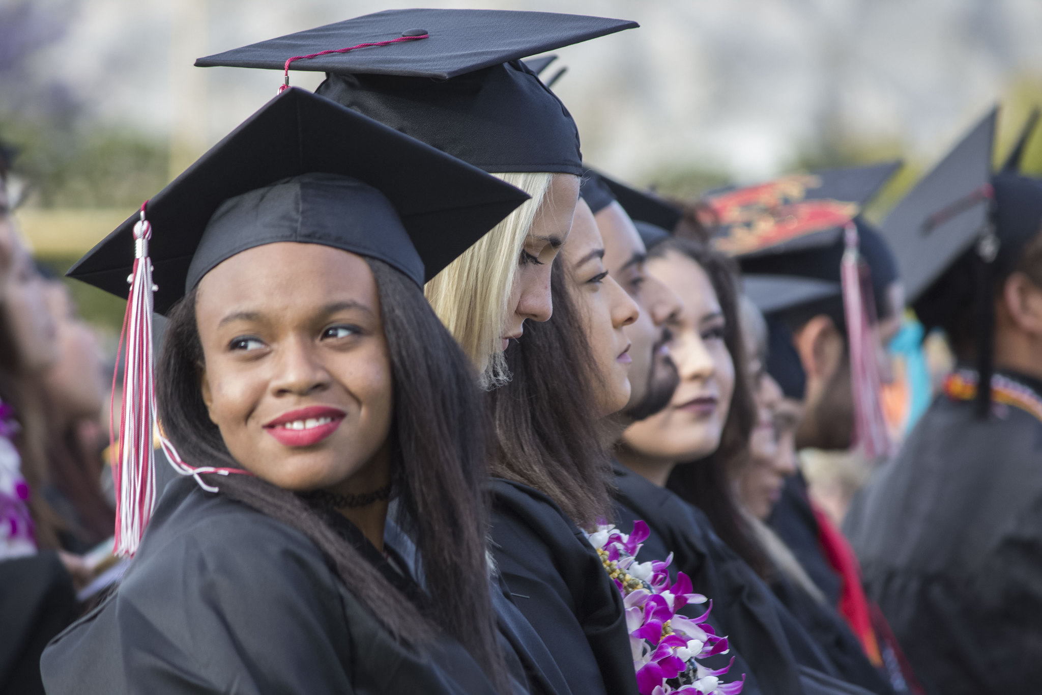 Graduates await their names to be called during Palomar College 2016 Commencement Ceremony on May 20. Niko Holt/The Telescope