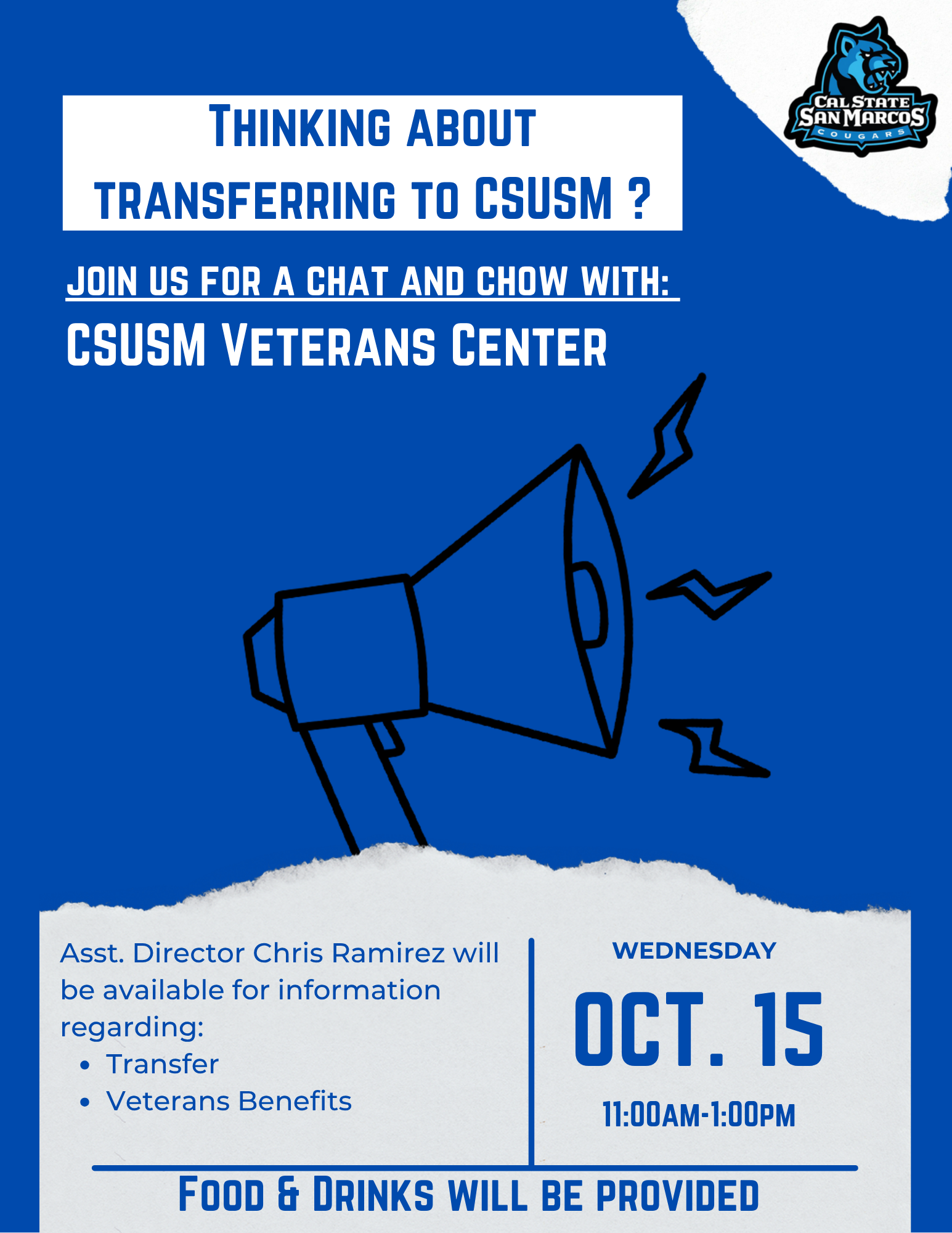 10.15.2025 Chat & Chow with CSUSM Veterans Center