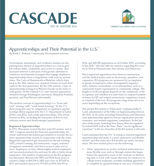 Apprenticeships and Their Potential in the US