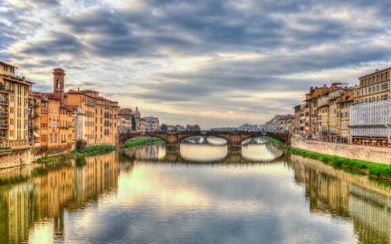 Arno river in Florence, Italy