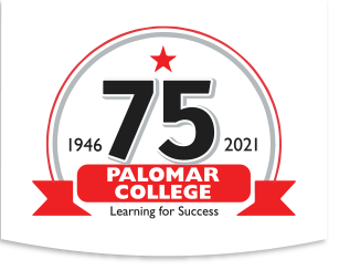 Palomar College. Learning for Success. 75 Years (1946 - 2021)