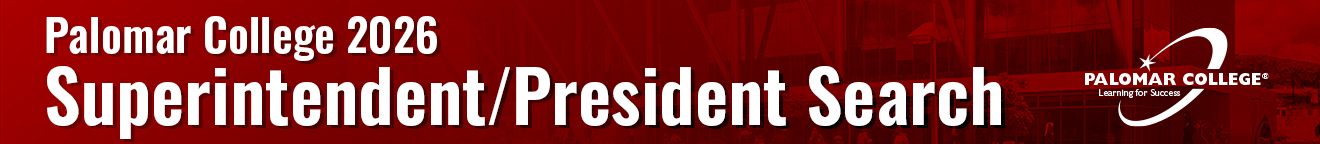 Palomar College Superintendent/President Search (with logo)