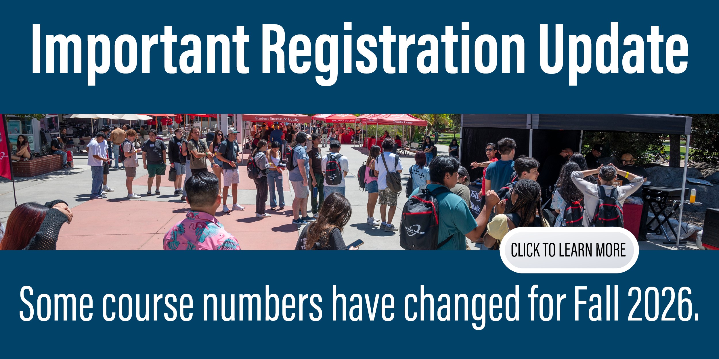 Important Registration Update – Some course numbers have changed for Fall 2026